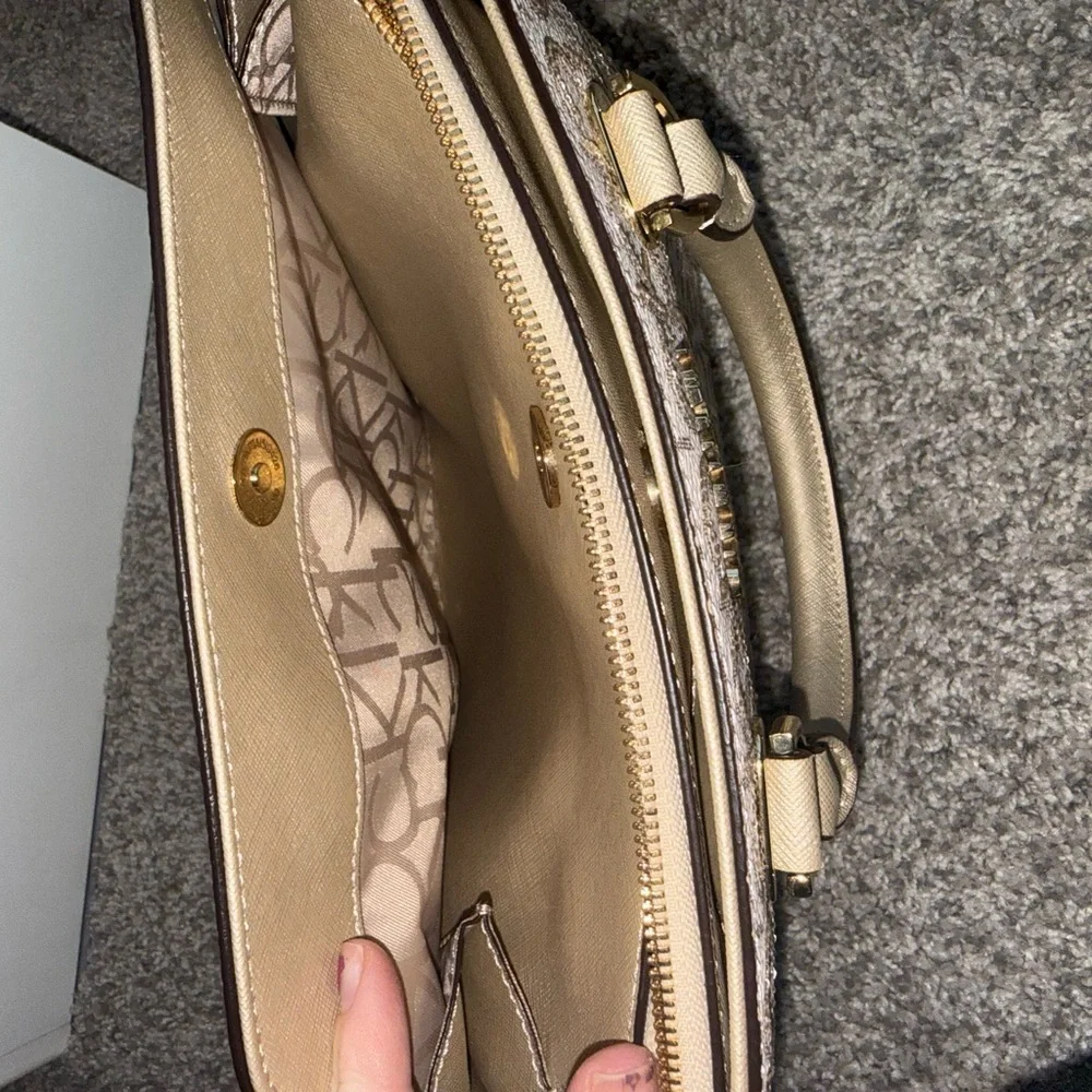 Calvin Klein NWT Women's Beige sparkle CK handbag